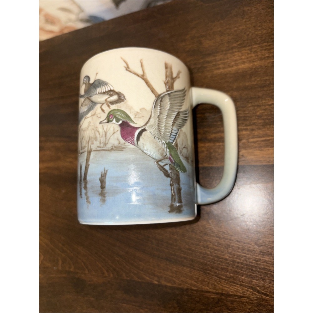 Vintage Otagiri Mallard Duck Scene 10 oz Ceramic Coffee Mug